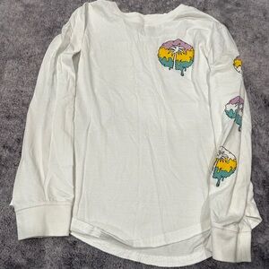 White DK with Colored Palm Tree Logo